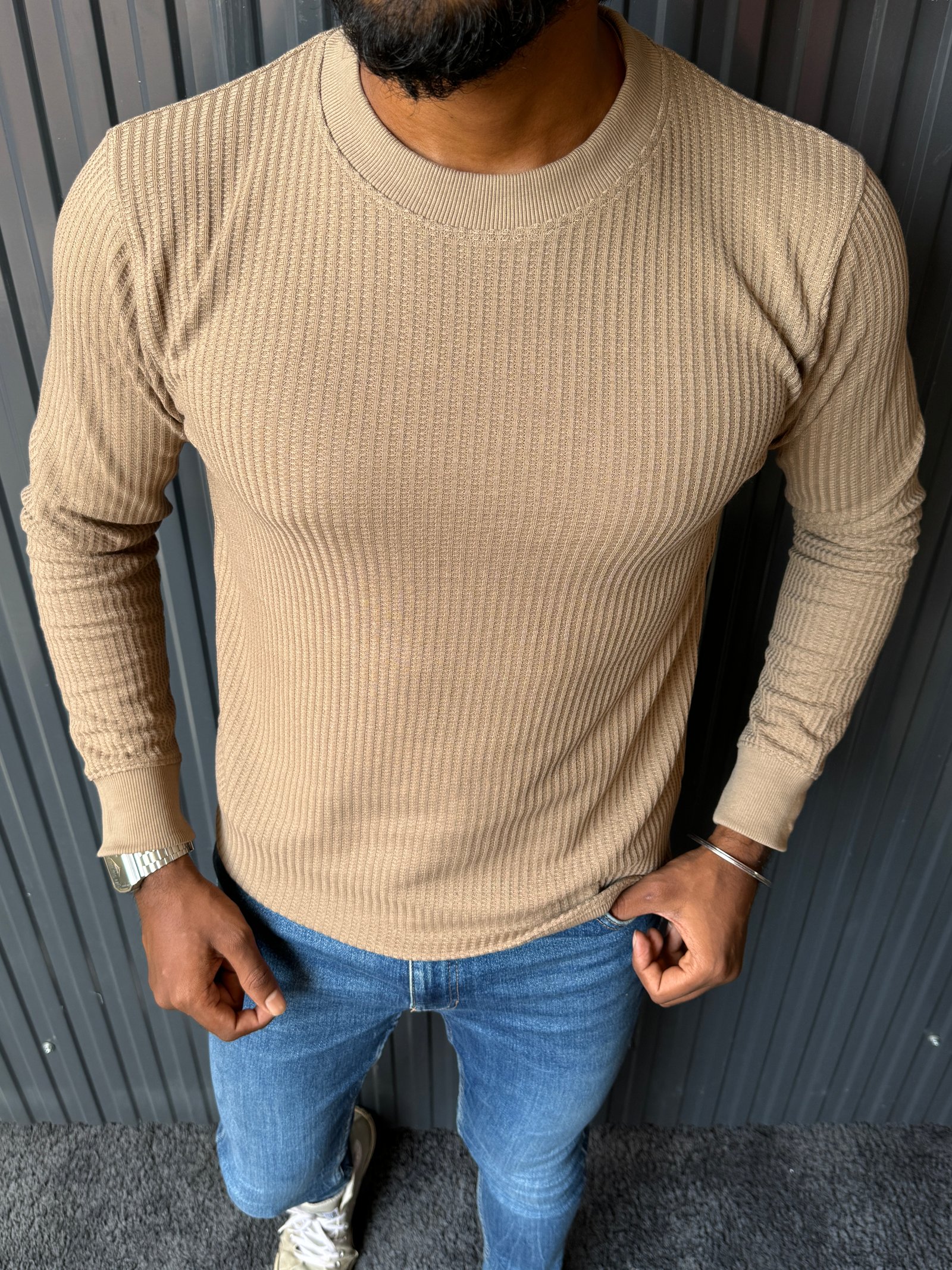 Beige Sweatshirt WE001