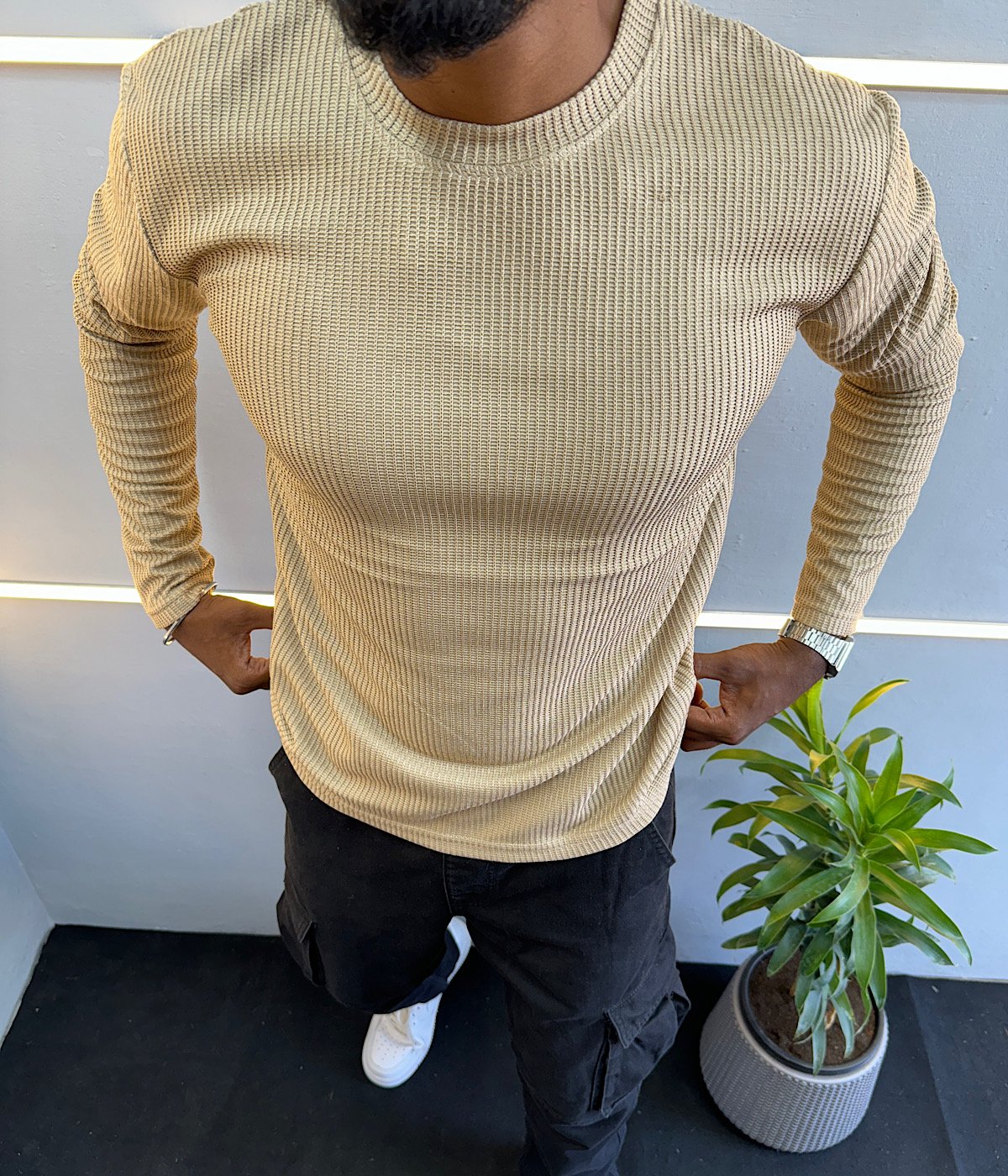 Beige Sweatshirts