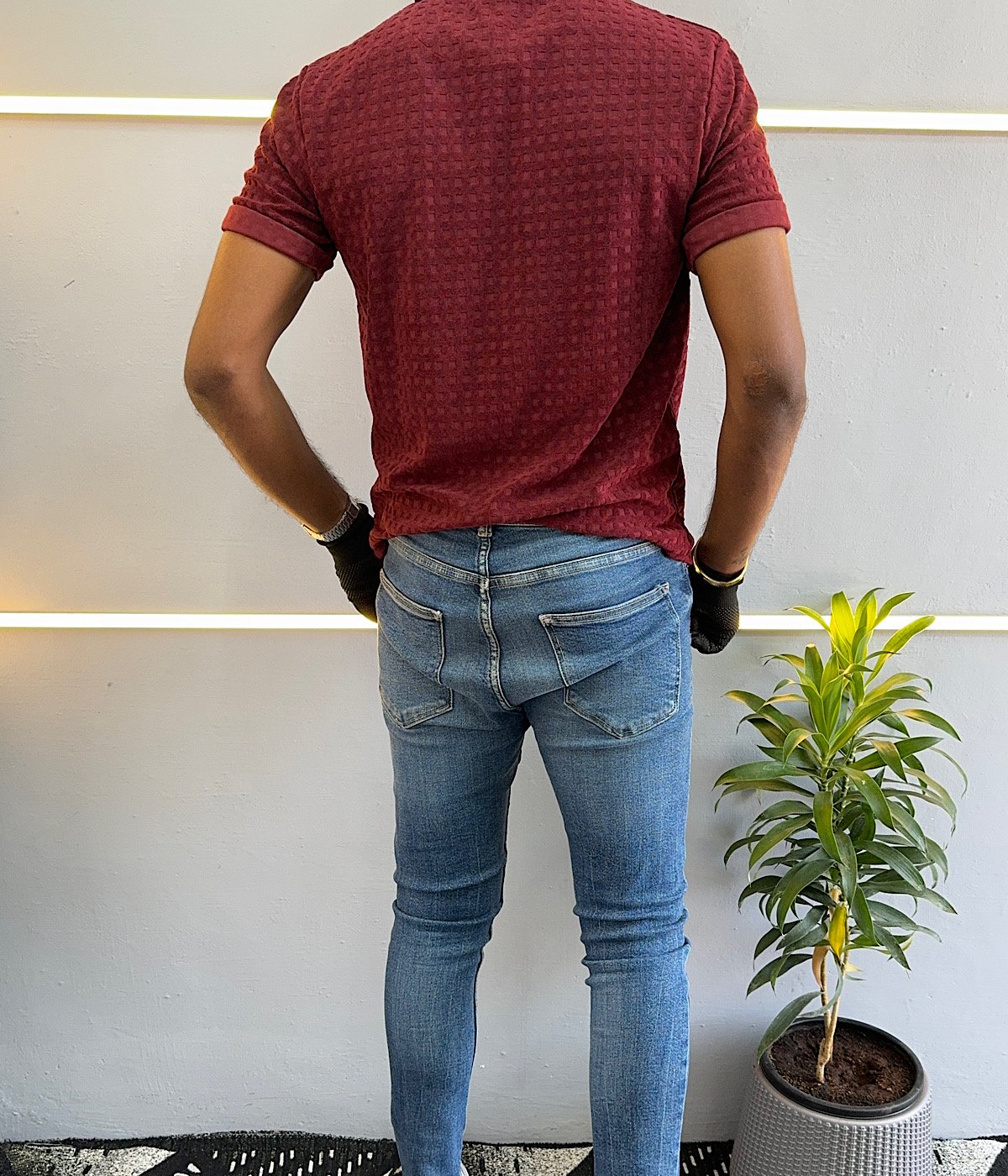 Maroon Polo T-Shirt WE006