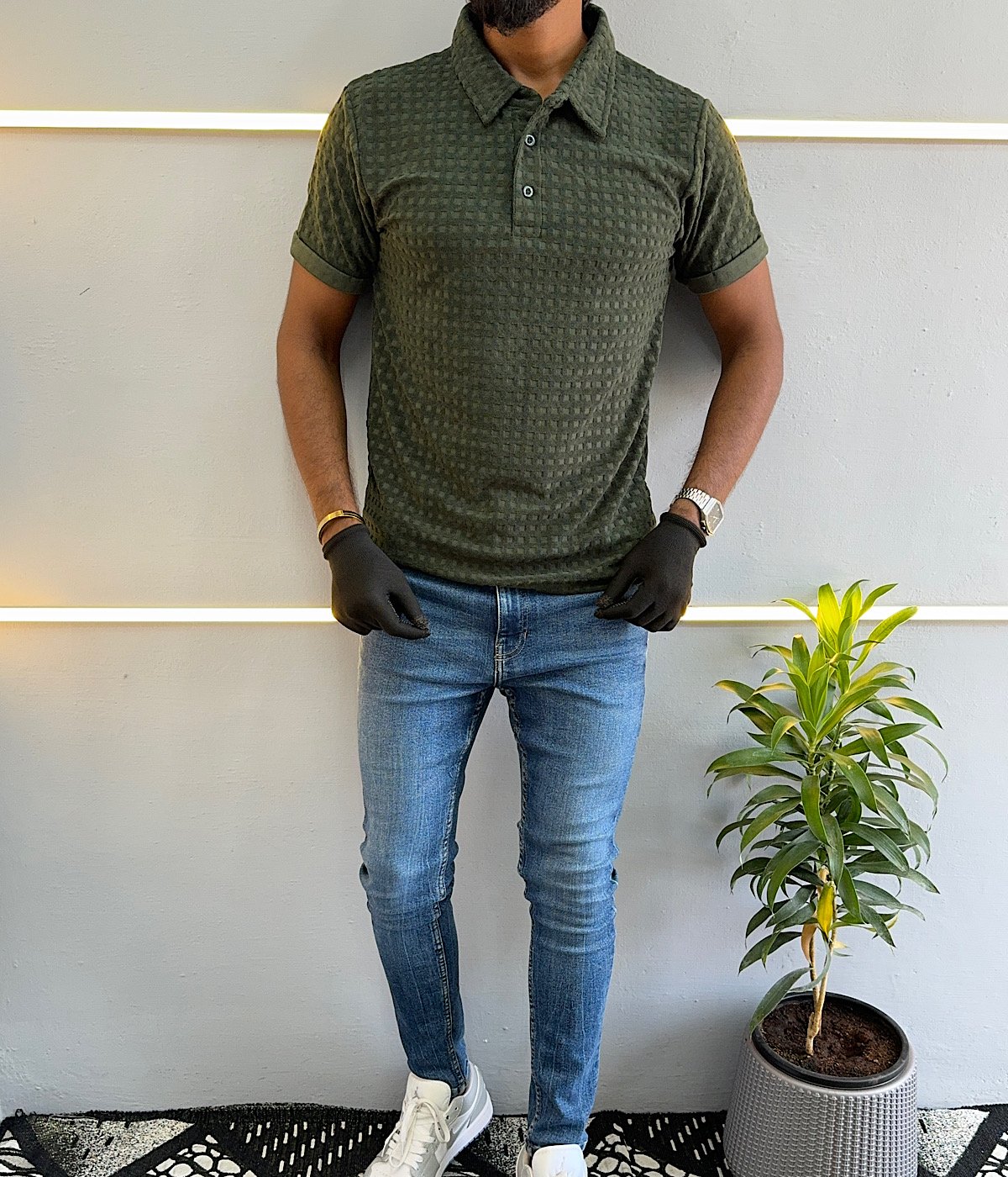 Olive Green Polo T-Shirt WE006