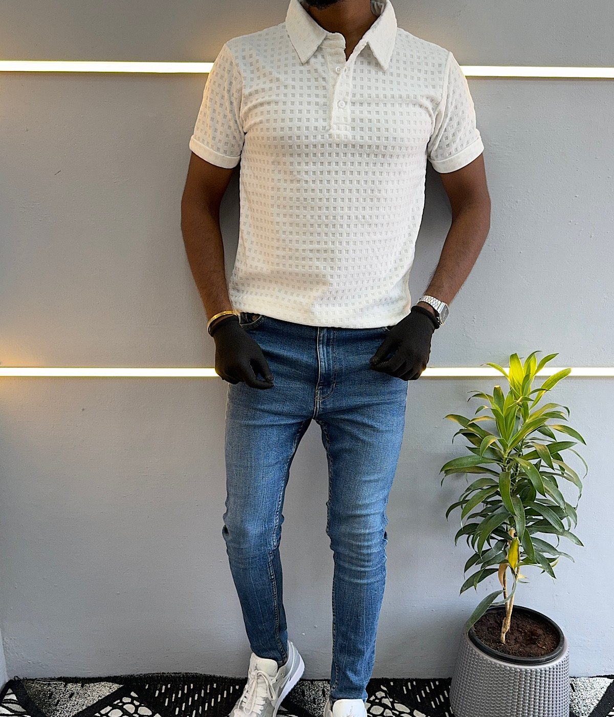 White Polo T-Shirt WE006